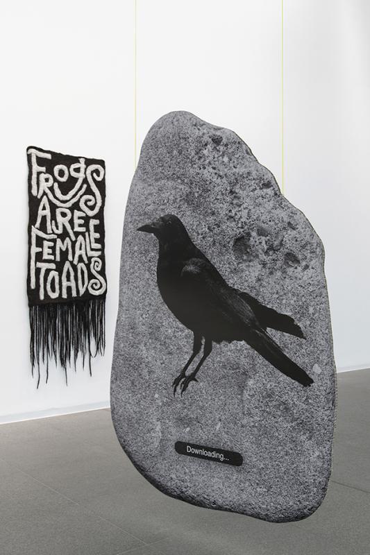 Crowstone, print on Eco-Board, 200 x 140 x 1,6 cm, 2024